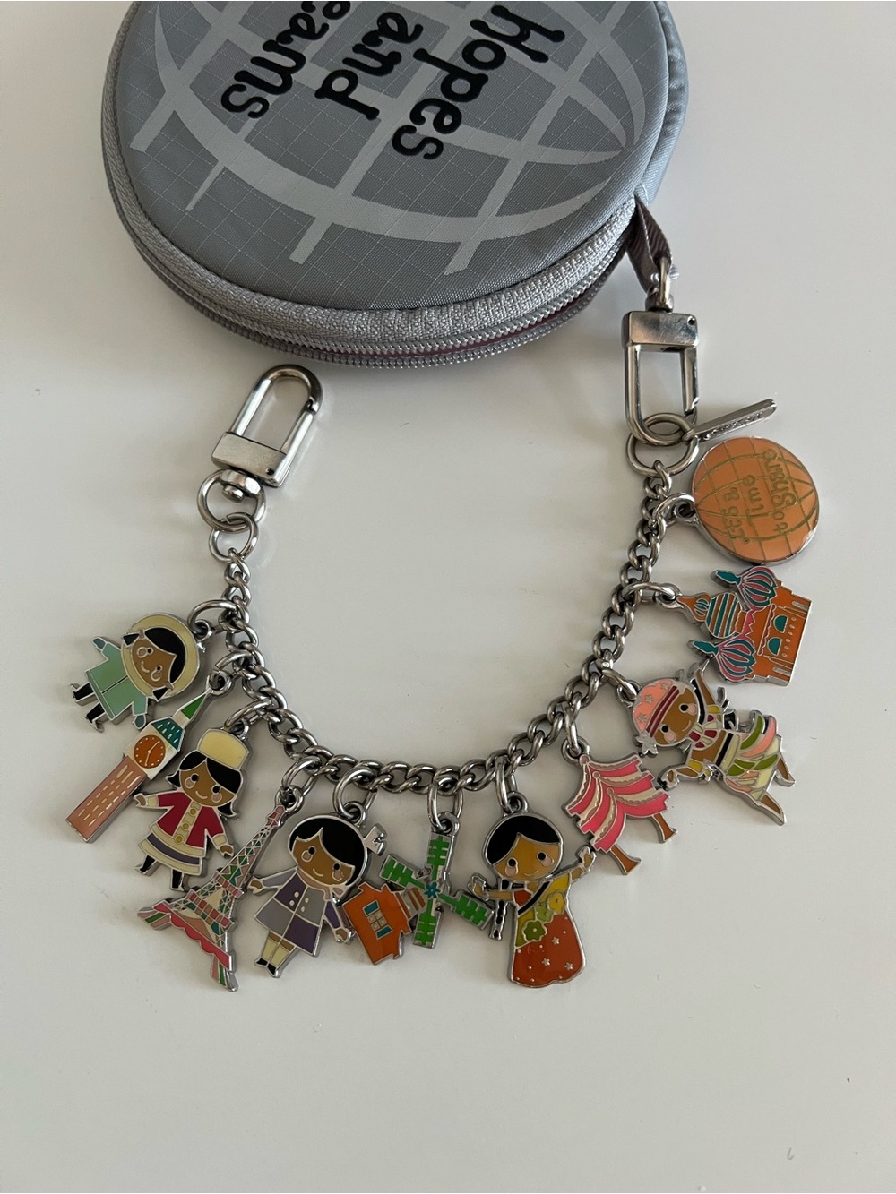 Lesportsac x Disney Its A Small World Keyring Coin Purse